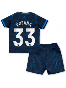 Chelsea Wesley Fofana #33 Dječji Gostujuci Dres kompleti 2023-24 Kratak Rukavima (+ kratke hlače)